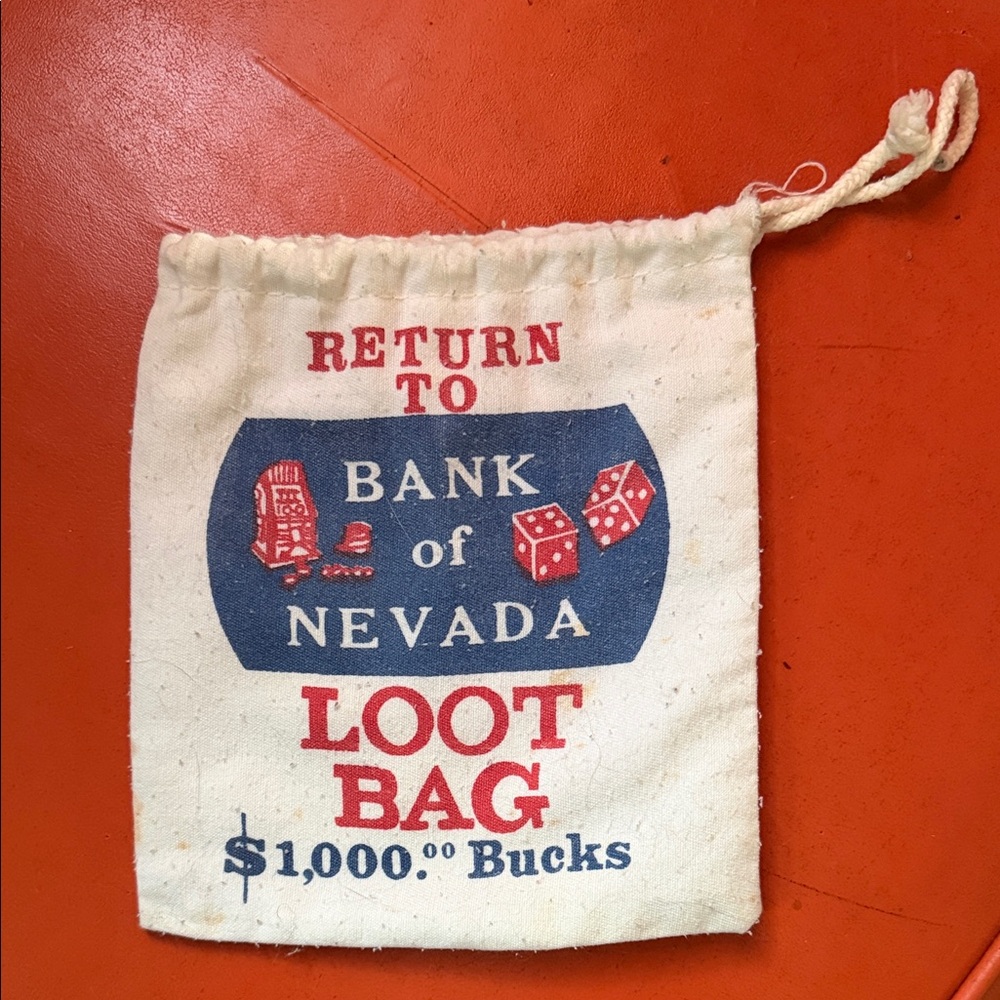 Vintage Bank of Nevada Loot Bag 💰